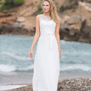 Langes Standesamtkleid 2019 A7150 1 Fashion Queen GmbH