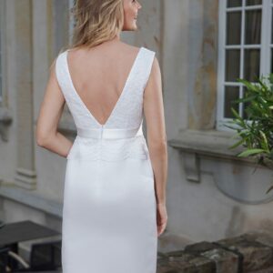 Kurzes Knielanges Standesamtkleid Ivory Kollektion 2020 A7211 2 Fashion Queen GmbH