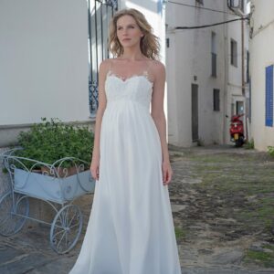 Langes Umstandskleid Ivory Kollektion 2020 A7217 5 Fashion Queen GmbH